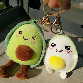 

Kawaii Plush Avocado Car Keychain Plush Avocado Toys Stuffed Fruit Dolls Car Key Chain Dolls Bag Car Key Decoration Key Ring Toy