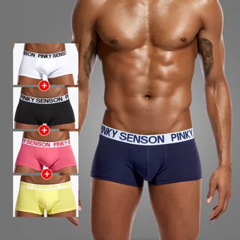 

Men Sexy Breathable Gay Men's Boxer Trunks Soft Male Panties Sleepwear Cotton Underwears Boxers Shorts