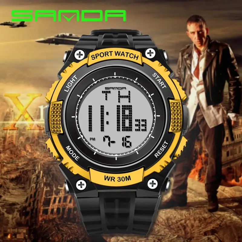 Watch Men Military Sports Watches Fashion Silicone Waterproof LED Digital For Male Clock Man Relogios Masculino Gift | Наручные часы