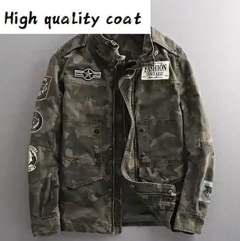 

Military Personality Mens Jacket Coats Casual Camouflage Coats Male Streetwear European Military Mens Jacket Overcoats 4xl A542