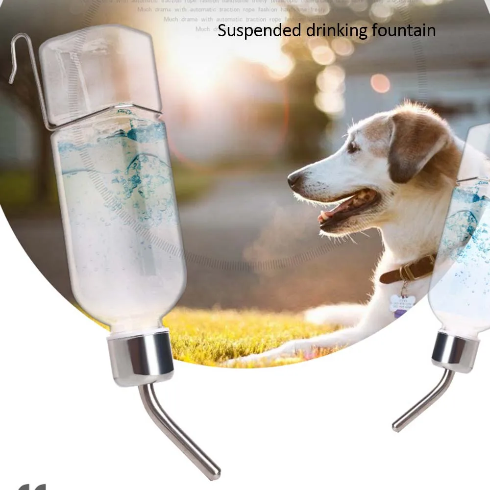 

Dog Water Bottle Automatic Leak-proof Convenient Hanging Dispenser Pet Guinea Pig Squirrel Rabbit Drinking Bowl Feeder