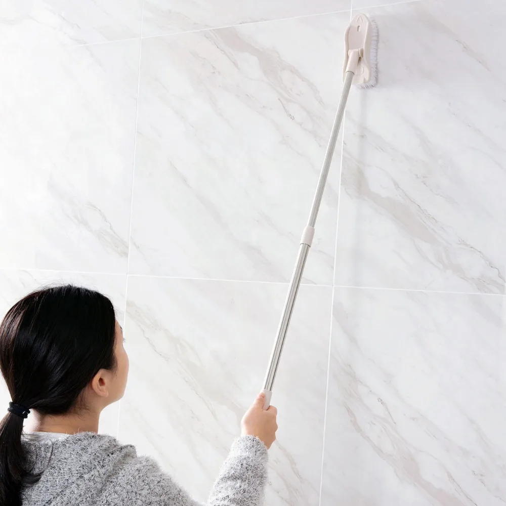 Flexible Long Handle Cleaning Brush Hard Hair Bathroom Floor Brush Bathtub Ceramic Tile Cleaning Brushes