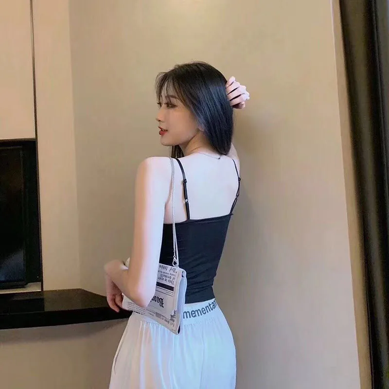 Removable Padded Camisoles Women Summer Camis Tops Beauty Back Sexy Wireless Lingerie Bottoming Vest Lingerie