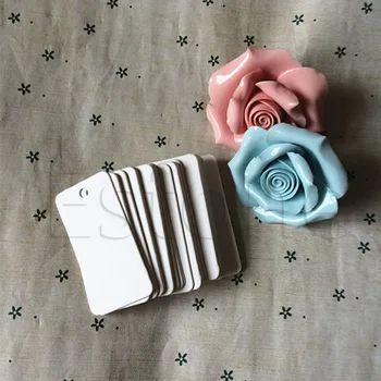 

100pcs Brown Hand Draw Tags Blank Kraft Paper Marked Blank Card Labeled Card DXAC
