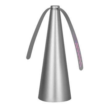 

Multifunctional Fan Blade Fly Repellent Automatic Flycatcher Ultra-Quiet Plastic Fly Repellent Fan Silver