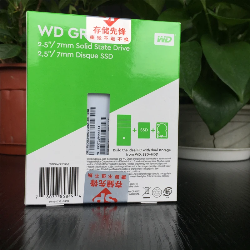 WD экологичный ПК SSD 240 ГБ SATA 3 ноутбук внутренний sabit жесткий диск interno hd ноутбук жесткий диск disque 240 ГБ Western Digital