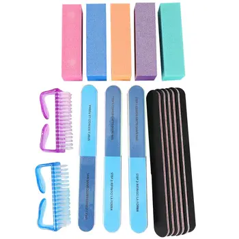 

17Pcs Nail Files and Buffer Blocks for Manicure and Pedicure Set Nail Care Sanding Tool for Natural Gel Or Acrylic Nails