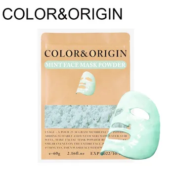 

Color&Origin Mint Peeling Off Facial Mask Powder Hyaluronic Acid Exfoliate Face Masks Hydrating Anti Aging Blackhead Shrink Pore