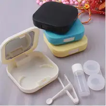 1 шт цветной кейс для контактных линз коробка для путешествий Открытый мини Чехол для очков