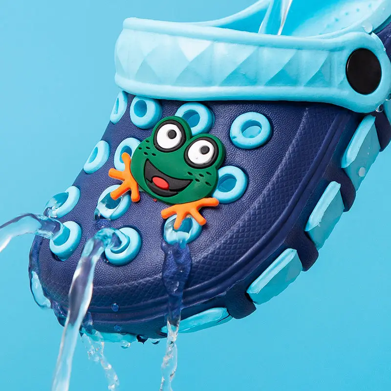 

Hole garden beach shoes children clogs crock sandals frog water shoes summer croc slides unisex shoes 2020 new arrival