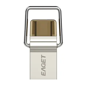 

EAGET Type-C USB 3.0 Flash Drive USB OTG Pendrive Smart Phone Pen Drive Dual Purpose U-Disk For PC Phone