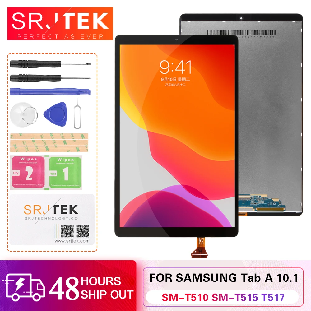 ЖК дисплей для Samsung Galaxy Tab A 10 1 2019 T510 T515 T517 сенсорный дигитайзер матрица в сборе