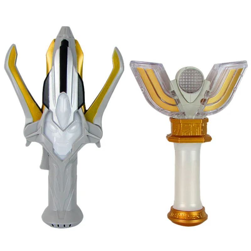 20cm Ultraman Tiga Spark Lens 21.5cm Ginga Action Figures Model Japanese Voice Effect Children's Altman Acousto-optic Toys | Игрушки и