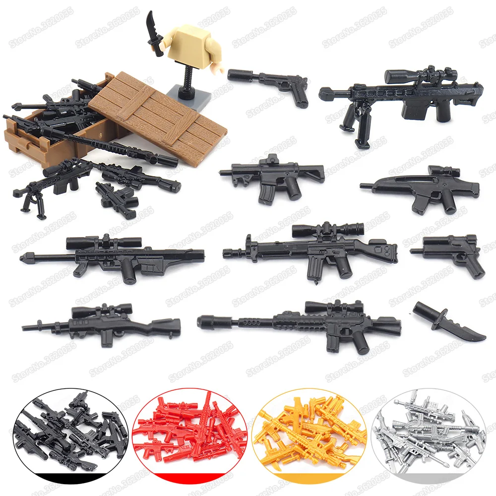 

Legoinglys Military Outfit Building Block Soldier Weapons Special Forces Figures Army WW2 Set Moc Battlefield Boy Gift Model Toy