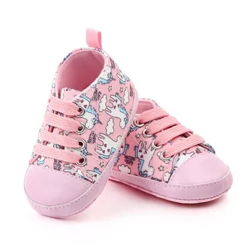 

MiYuebb cartoon unicorn print baby shoes for boys and girls casual sneaker autumn children's kids slippers first walkers