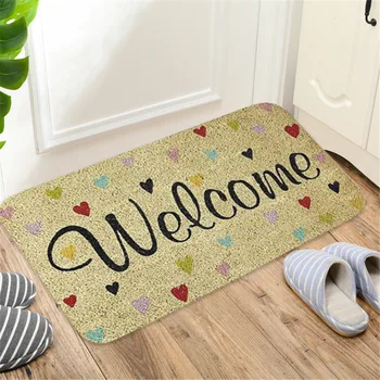 

Home letter Print Doormats Rectangle Non-Slip Door Mat Bedroom Kitchen Entrance Print Door Mats felpudo de la puerta de entrada