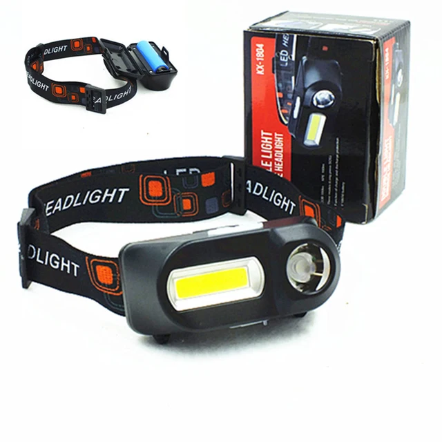 US $3.83 Mini portable outdoor camping XPE + COB LED headlight emergency head-mounted flashlight with USB ch