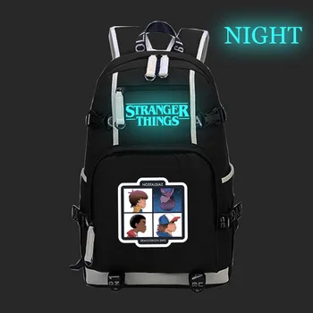 

Stranger Things Teens Luminous School Bags Back to College Students Large Laptop Backpack Women Men Casual Travel Rucksack Gift