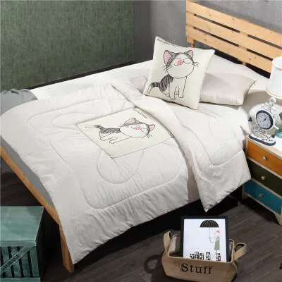 F Модная мультяшная Подушка Одеяло Сова КИТ чесаный хлопок Coussin декоративные подушки поясничная поддержка Подушка многофункциональная - Цвет: F