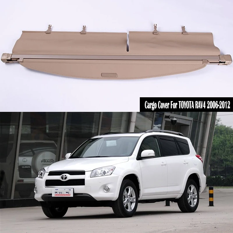 

Rear Cargo Cover For Toyota RAV4 RAV-4 2006 2007 2008 2009 2010 2011 2012 privacy Trunk Screen Security Shield shade Accessories