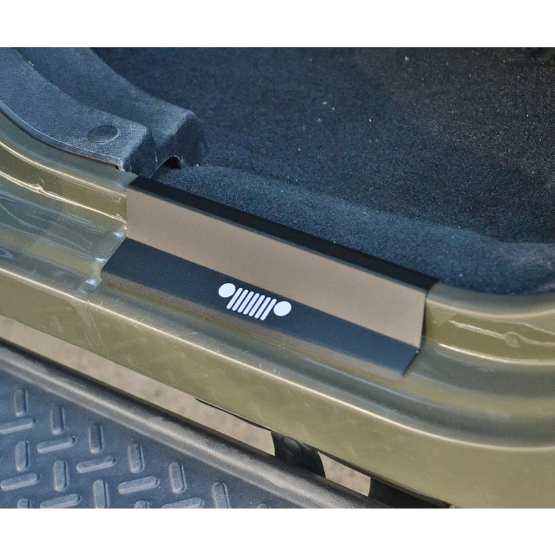 Дверные пороги автомобильные педали накладка защита для входа черный Jeep Wrangler JK 4