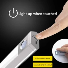 60 Светодиодный светильник для шкафа движения Сенсор Беспроводной Магнитный фонарь для гардероба лестница в прихожей JDH99