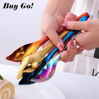 

1PCS 304 Stainless Steel Saucier Spoon Pointed Waterdrop Dressing Sauce Oil Spoon For Honey Ice Cream Cake Kitchen Baking Tools