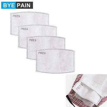 

10Pcs/Lot 5 Layers PM2.5 Activated Carbon Filter Insert Protective Filter Media Insert for mouth Mask