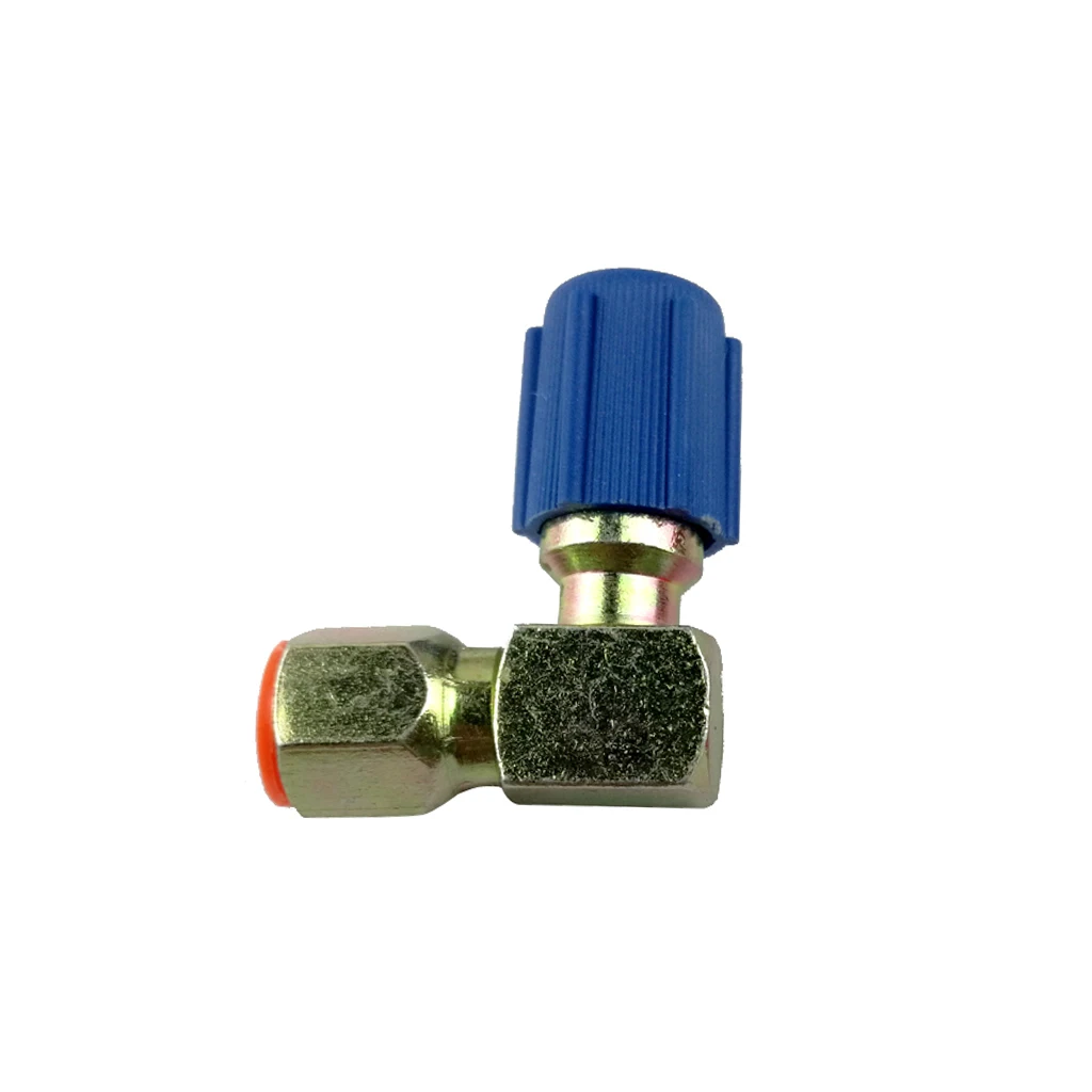 1 Pair A/C Adapter 7/16L 3/8H R12 to 134a 90 Degree Connector With Caps