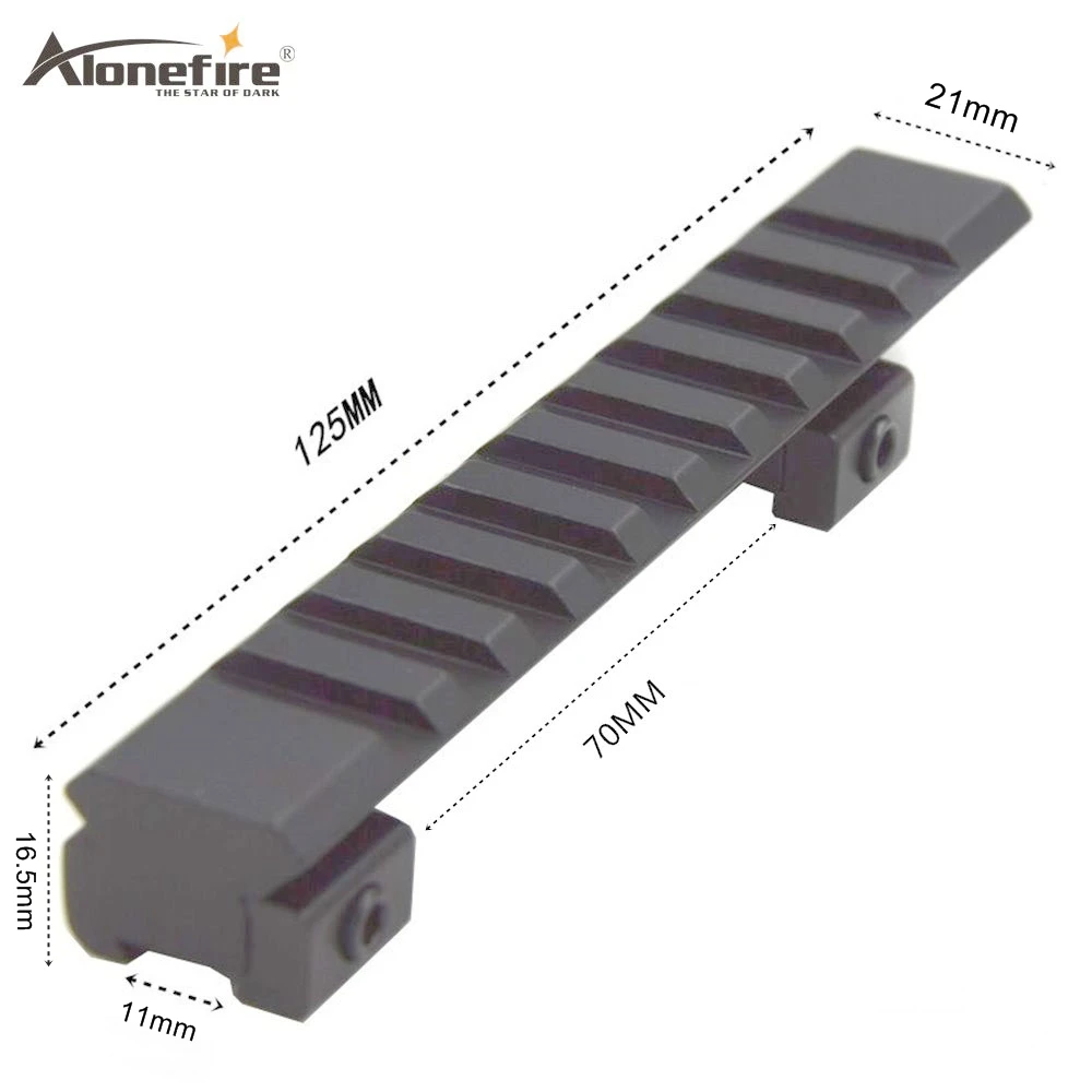 Alonefire D0027 от 11 до 21 мм рельсовая база конвертер адаптер "ласточкин хвост" Пикатинни Вивер страйкбол винтовка стрельба оружейный лазерный прицел прицела