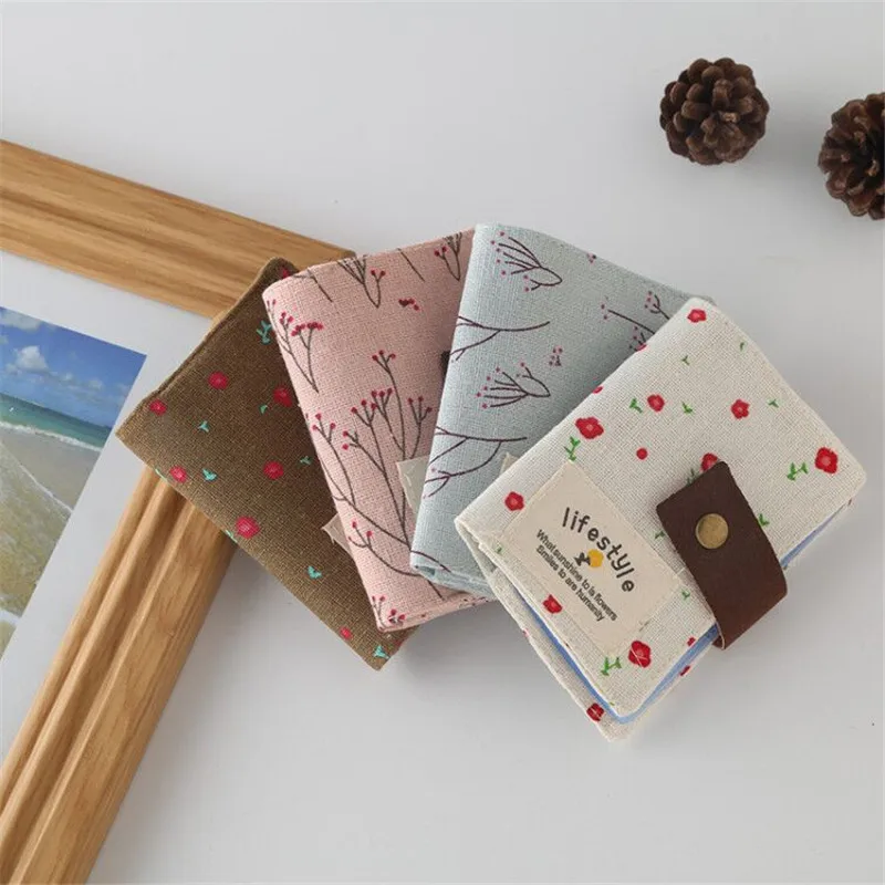 Wallet Card Holder Credit Card Holder Card Holder Card Wallet Card Sleeve Card Sleeves Business Card Holder Id Card Holder Wallet Card Bag Floral Canvas Ladies Card Package Creative Cloth Credit Card Holder Business Holder Women's Cardholders Bag