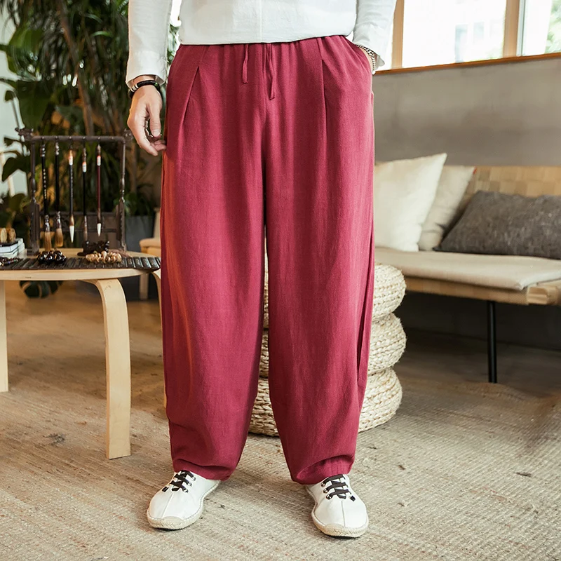 Streetwear Men's Joggers Sweatpants Loose Men Harem Pants Harajuku Style Ankle-Length Trousers Woman Wied Leg Pants Big Size 5XL