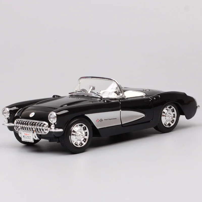 1/24 модель Maisto винтажный GM 1957 Chevrolet Corvette C1 трансформер спортивный автомобиль chevi Vette Diecasts& Toy автомобили-модельная Игрушка Дети