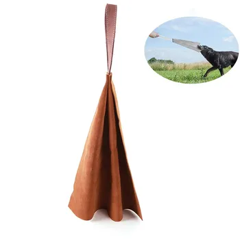 

Hide & Drink Thick Leather Dog Tug Toy For Training/Play/Gift With Strap Puppy Bite Rag
