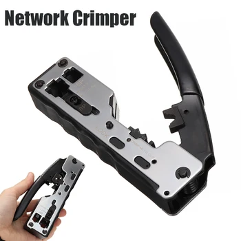 

Multi-function Rj45 Crimper Crimp Network Cable Wire Pliers Crimping Tool For CAT7/6a Metal Clip Plugs Cat7 Cat6 Cat A4N9
