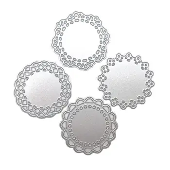 

AZSG Round Cutting Dies For Scrapbooking Photo Album Embossing DIY Paper Cards Making Decorative Stencil Crafts