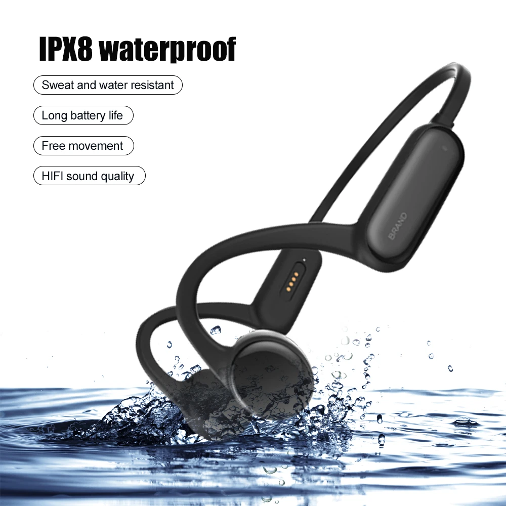 13999円 【SALE／84%OFF】 骨伝導Bluetoothイヤホン Bluetoothイヤホン 水泳イヤホン 防水スポーツイヤホン 防汗 IPX8防水 内蔵8Gメモリ Bluetooth 5.0 8Gメモリ 水泳中に使用できます ホワイト