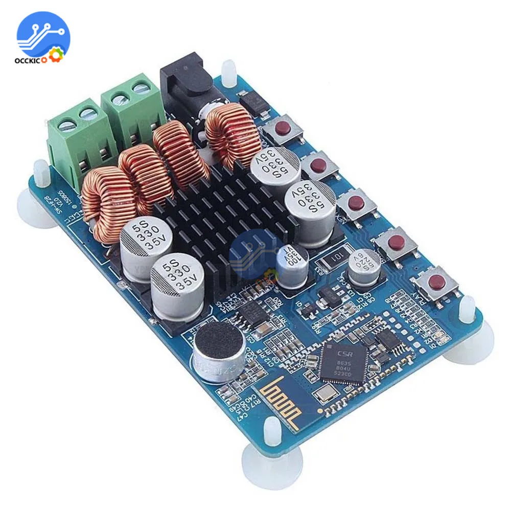 TPA3116 TPA3118 Беспроводная Плата усилителя Bluetooth4.0 8 26VDC 2X30W/2X50W цифровой аудио