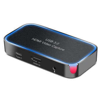 

Video Capture Card, OBS Game Live Recording Box 1080P Highly Compatible with Uvc Uac for Game Streaming Live Broadcast