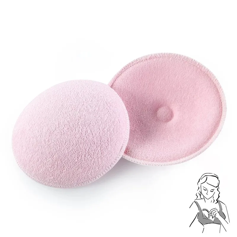 Almohadillas para pecho de algodón antidesbordamiento, Sujetador de lactancia, almohadillas para pecho reutilizables, Copa 3D, fuente de alimentación de bebé, sostén lavable, 2/4 Uds.