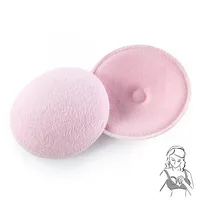 2/4 Pcs Breast Pads Cotton Anti-overflow Nursing Bra Breast Pads Reusable Soft 3D Cup Baby Feeding Washable Bra Inserts Supplies 1