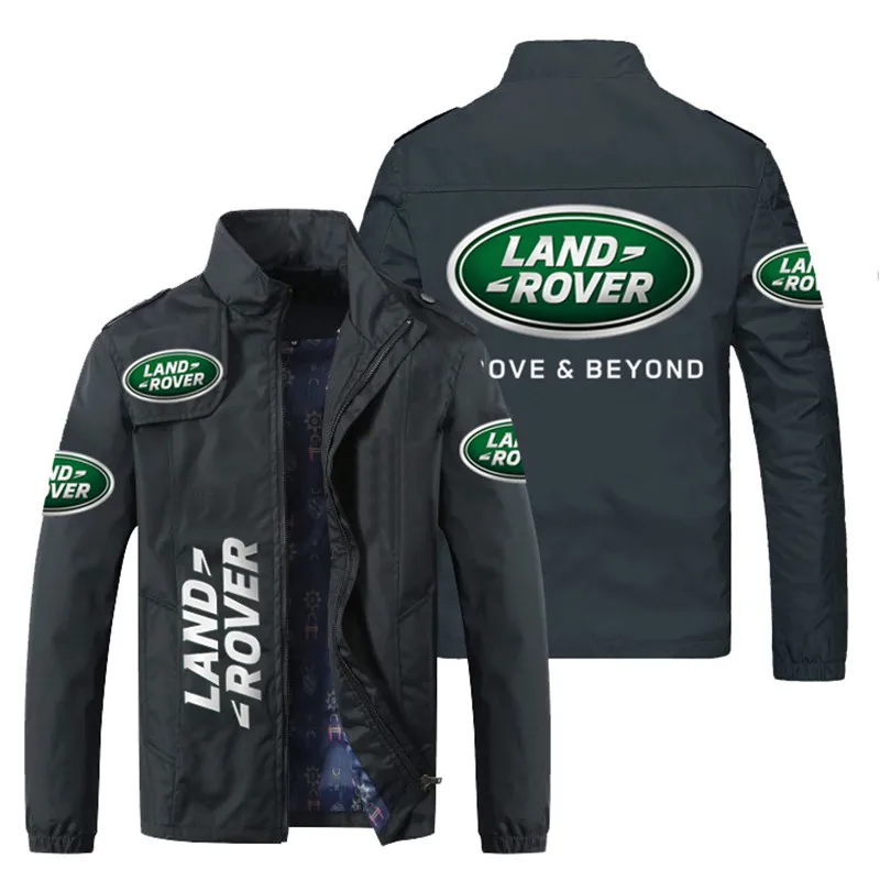 New men Land Rover car logo digital printing jacket casual fashion