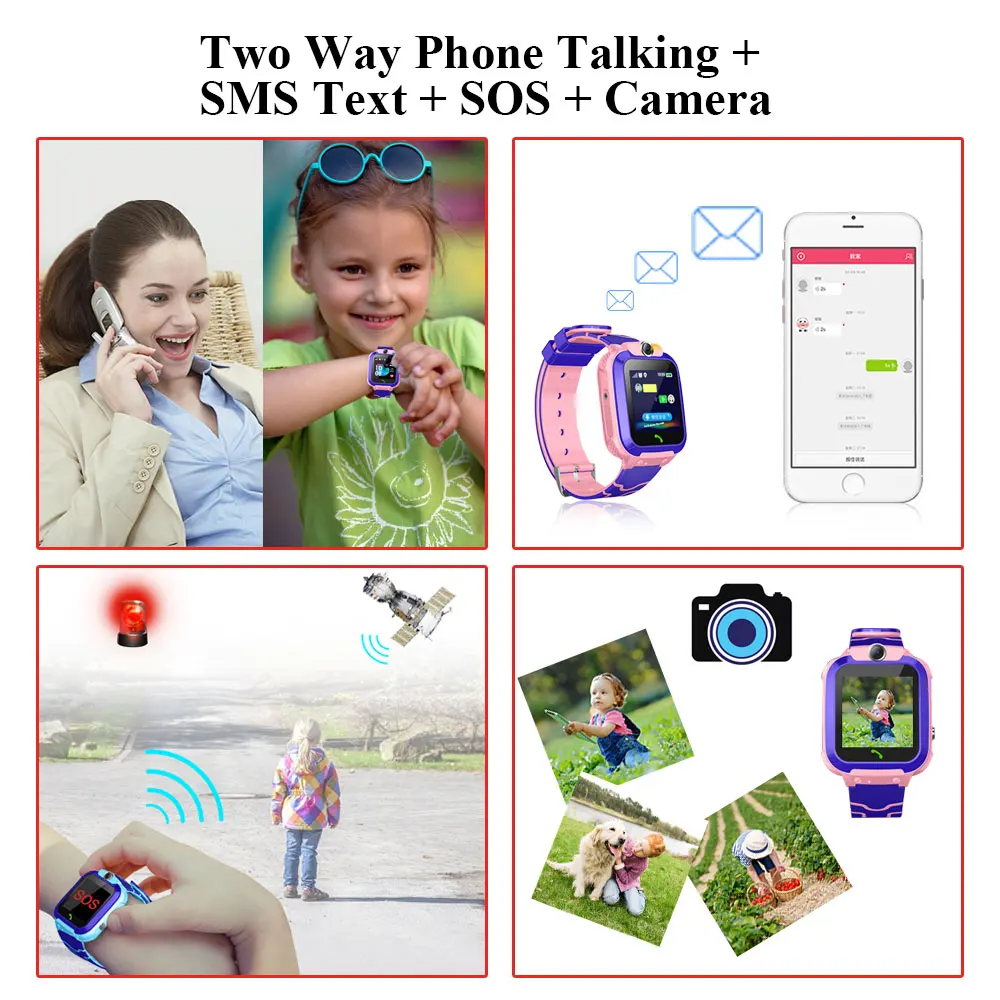 Q12 waterproof smart watch kids waterproof  4