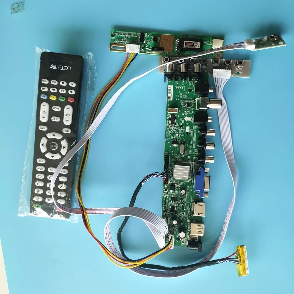 

Комплект для планшетов, цифровой контроллер, HDMI панель, 1 CCFL, LCD TV, VGA, USB, AV, 30pin, 1280x800, удаленный DVB-T
