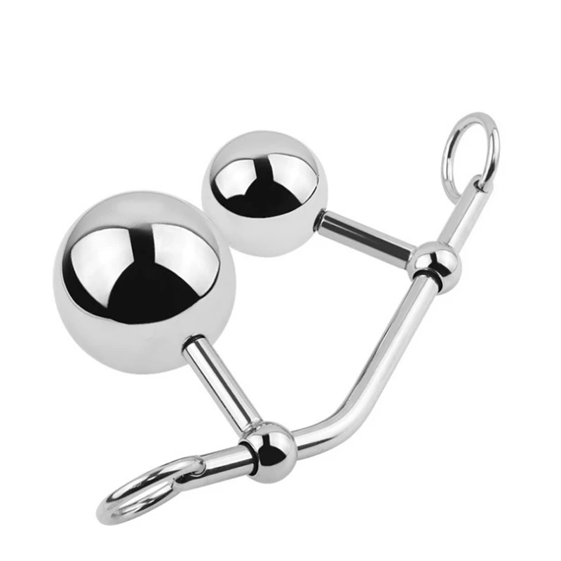 Female Anal and Vagina Ball Double Plug Anal Hook Sex Toy For Women Locking Chastity Belt Drop Shipping