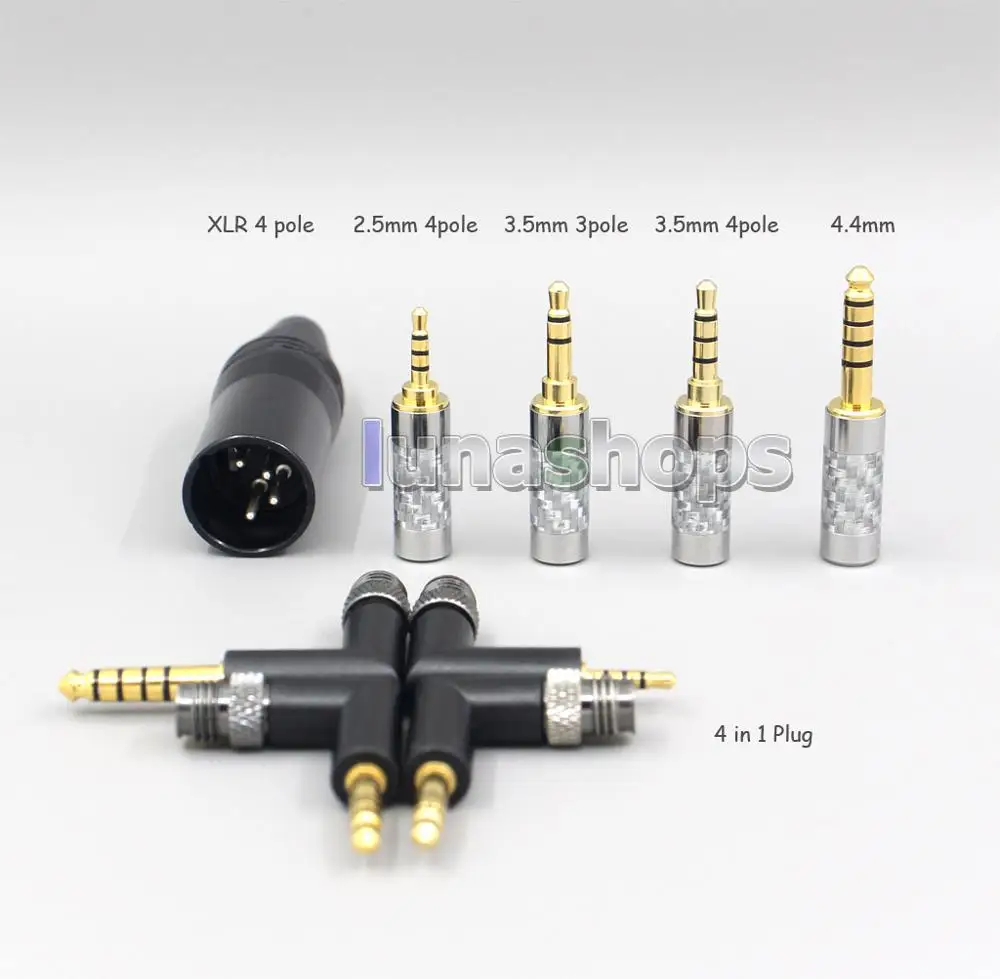 LN007074 Silver Plated OCC Shielding Headphone Cable For Pioneer Amiron Home Aventho Pioneer SE MONITOR 5 SEM5