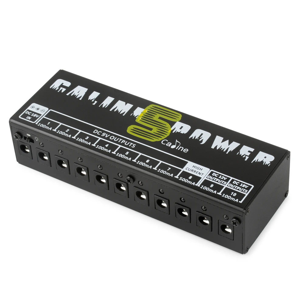 Fonte de Alimentação Sintonizador de Energia Proteção contra Sobrecorrente Caline Guitarra Efeito Pedal 10 Saídas Isoladas 9v 12v 18v Curto-circuito - Cp-05 - Image 3