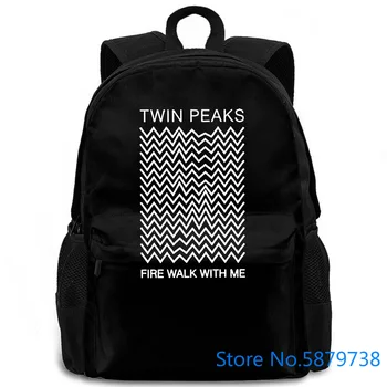 

Twin Peaks for Fire Walk with Me Apparel Vintage Style Mens Pure Simple women men backpack laptop travel school adult