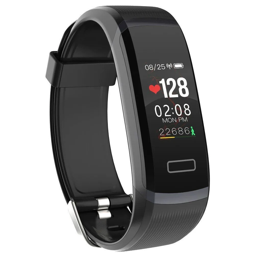 GT101 Smart Band 0,9" цветной экран умный Браслет динамический монитор сердечного ритма в реальном времени спортивные водонепроницаемые часы и секундомер