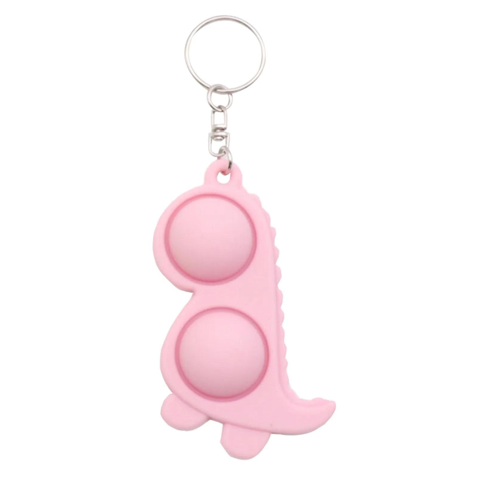 Juguete con hoyuelos simples de dibujos animados para niños y adultos, juguete con hoyuelos de dinosaurio kawaii, control del estrés, juguete educativo